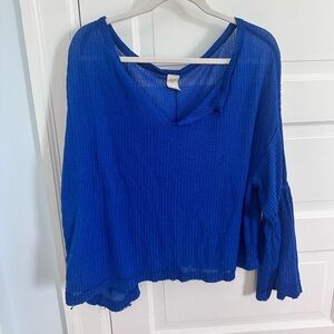 We The Free Royal Blue bohemian top